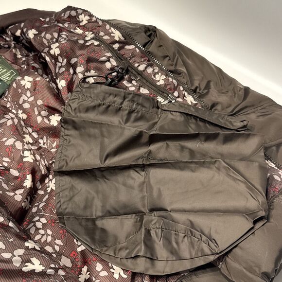 Eddie Bauer Premium Goose Down Brown Quilted Puffer Jacket Women’s Size S (P3) - Picture 6 of 13